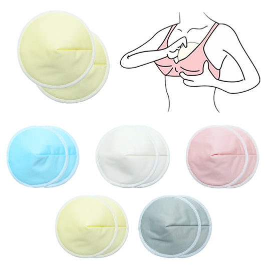 Organic Bamboo Nursing Pads - Ultra-Soft Reusable Breast Pads (2-Pcs)