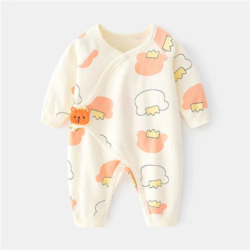 Soft Cotton Jumpsuit for Newborn Boys & Girls (0-6M)
