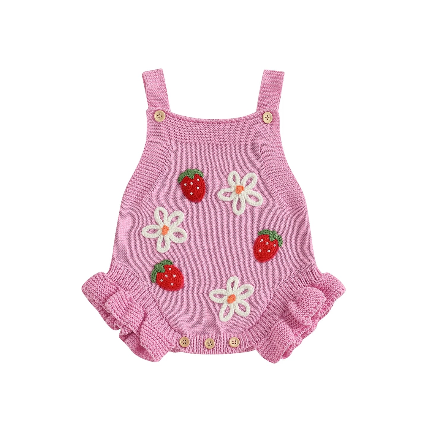 Strawberry Dreams Knit Romper - Baby Girls & Boys