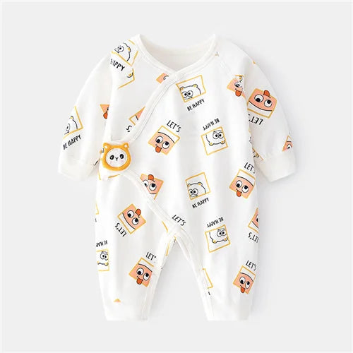 Soft Cotton Jumpsuit for Newborn Boys & Girls (0-6M)