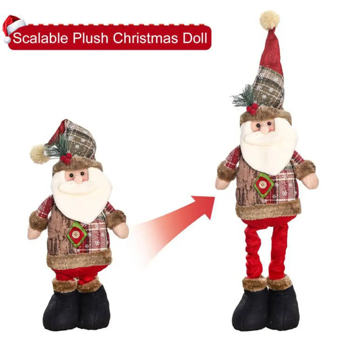 Telescopic Christmas Doll Nursery Decoration