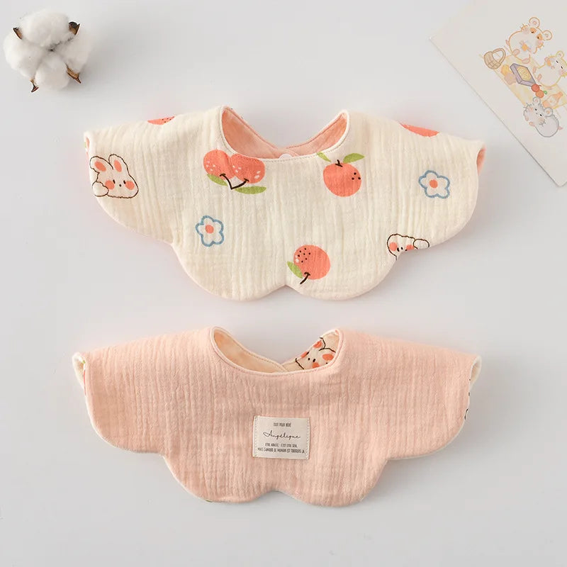 Adorable Cotton Baby Bibs - 38 Fun Cartoon Designs | Mess-Free Mealtime Magic