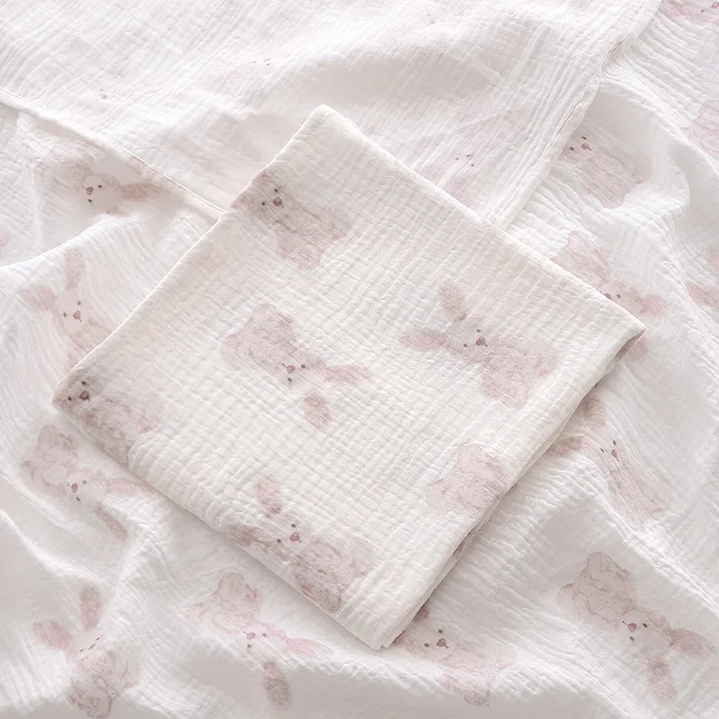 Little Dreams Premium Cotton Muslin Baby Blanket - Ultra-Soft Receiving Blanket
