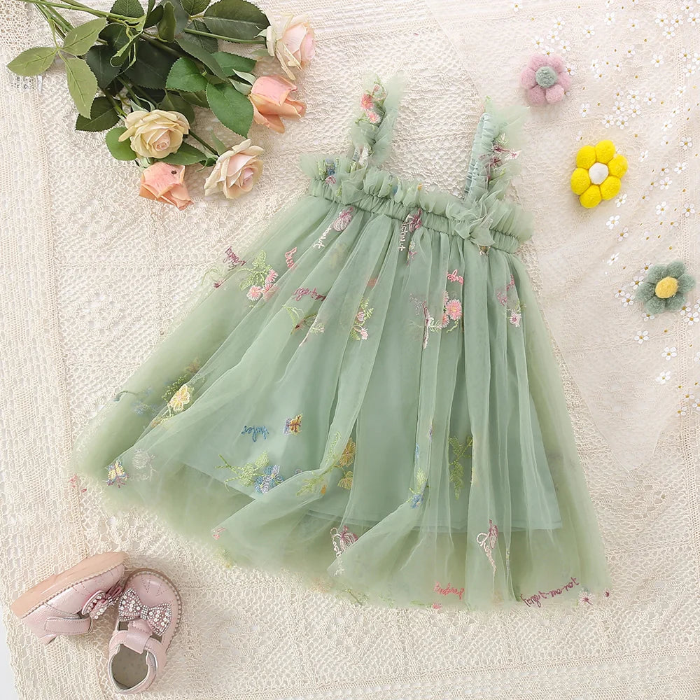 Toddler Tulle Princess Dress - Girls Summer Party Dress