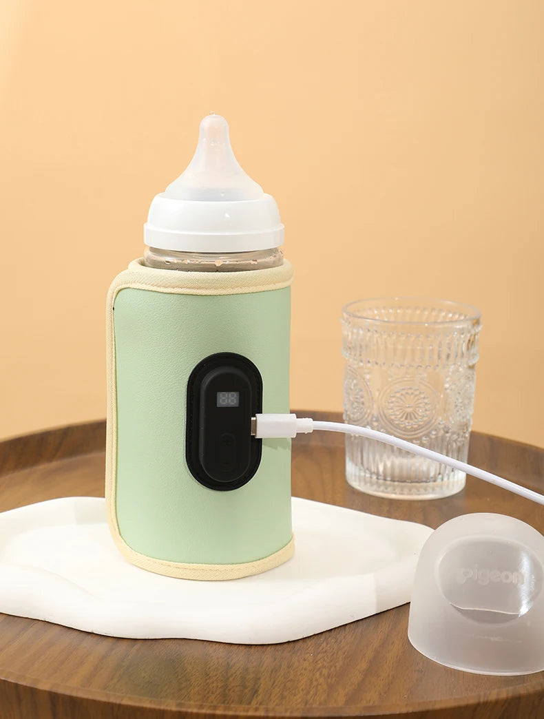 Smart USB Baby Bottle Warmer - Portable Travel Milk Heater for Car & Home