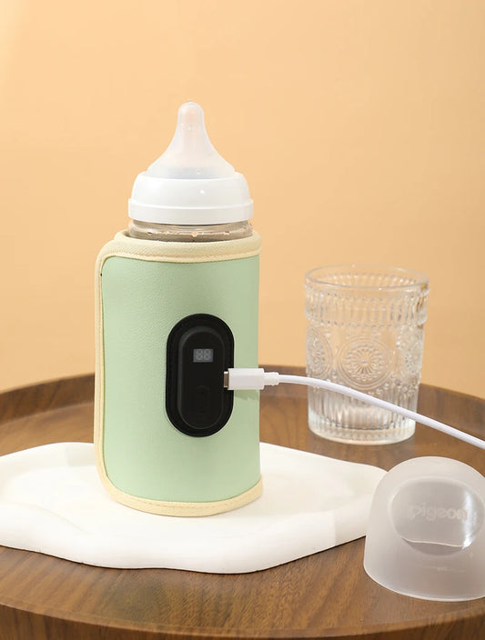 Smart USB Baby Bottle Warmer - Portable Travel Milk Heater for Car & Home
