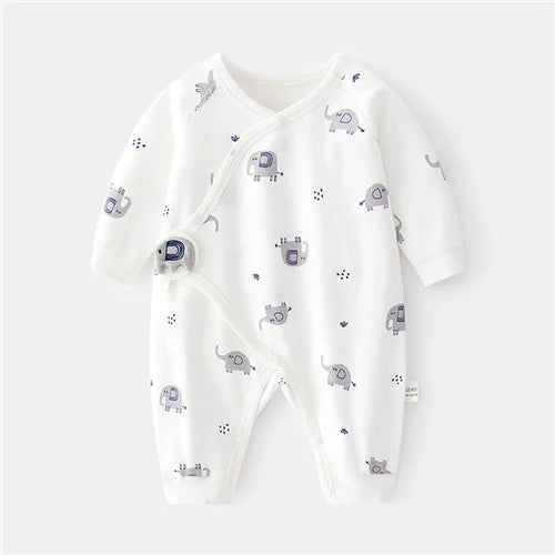 Soft Cotton Jumpsuit for Newborn Boys & Girls (0-6M)