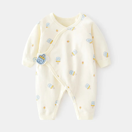 Soft Cotton Jumpsuit for Newborn Boys & Girls (0-6M)