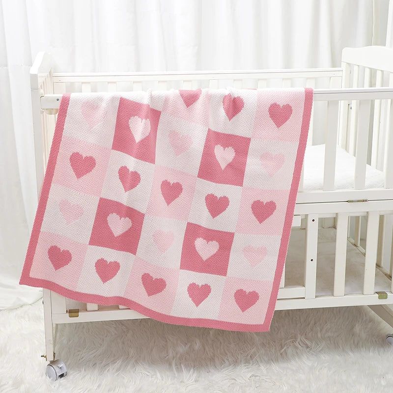 Premium Knitted Baby Blanket - Ultra-Soft Organic Cotton Wrap (70×90cm)