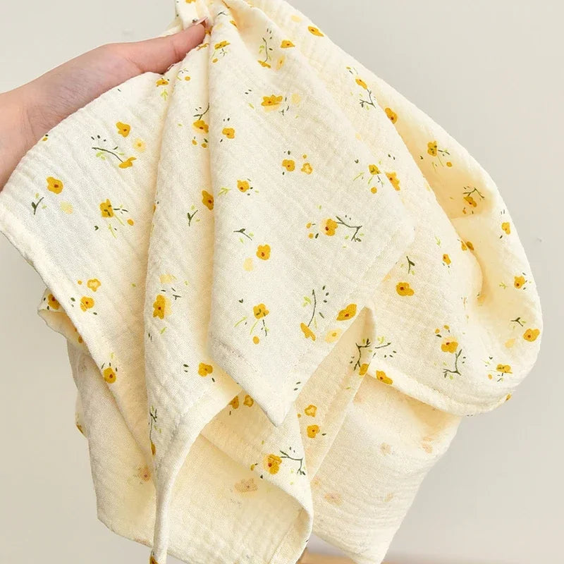 Little Dreams Premium Cotton Muslin Baby Blanket - Ultra-Soft Receiving Blanket