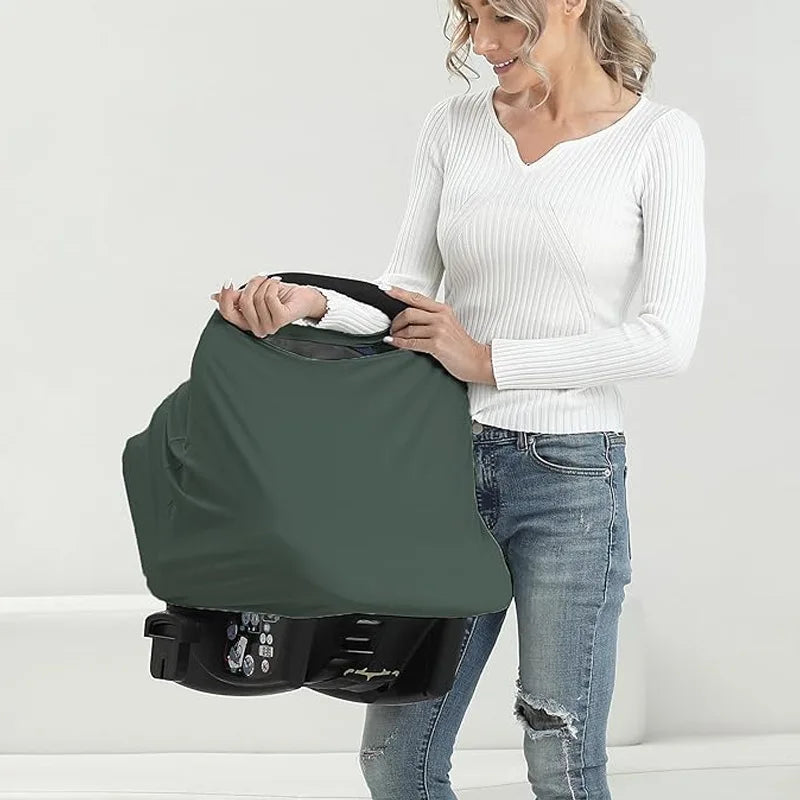 Baby Car Seat Cover - Soft Nursing & Stroller Blanket for Newborns