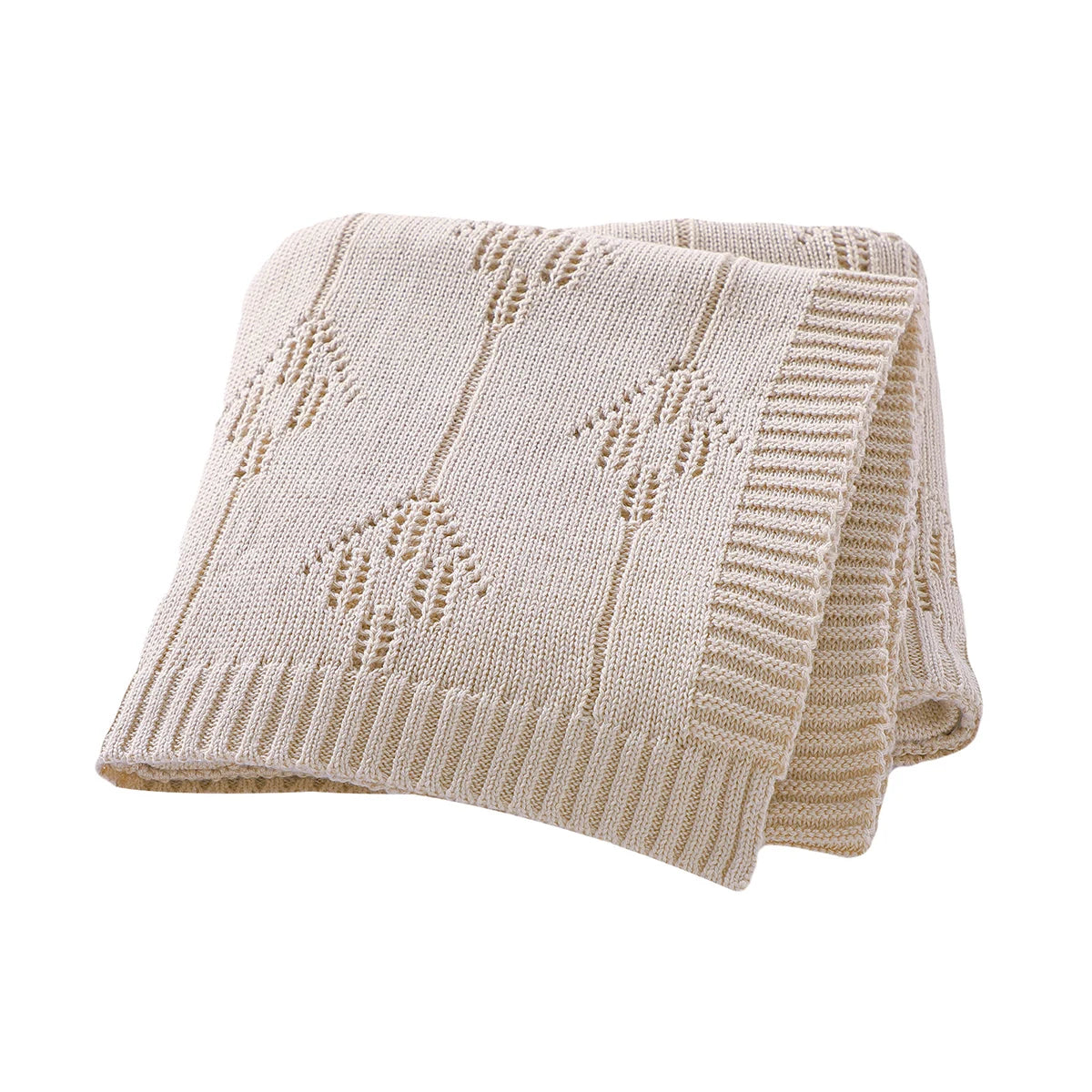 Pure Comfort Solid Cotton Baby Blanket - Soft Security Swaddle