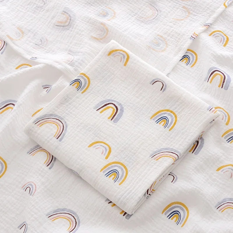 Little Dreams Premium Cotton Muslin Baby Blanket - Ultra-Soft Receiving Blanket