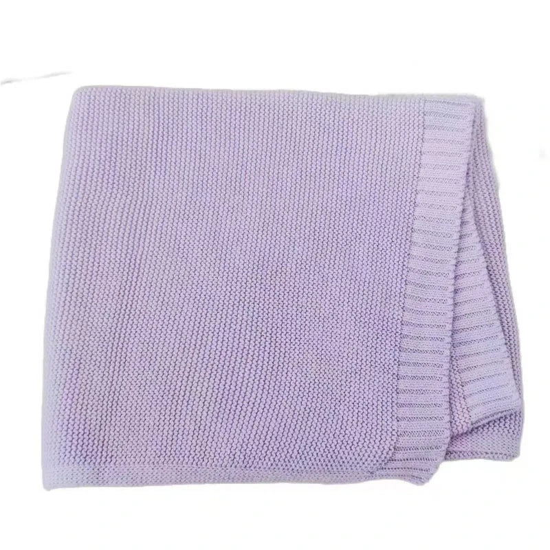Custom Embroidered Baby Blanket with Name - Soft Knit Personalized Gift