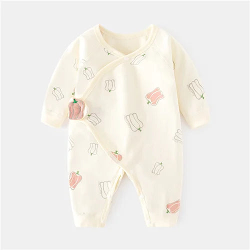 Soft Cotton Jumpsuit for Newborn Boys & Girls (0-6M)
