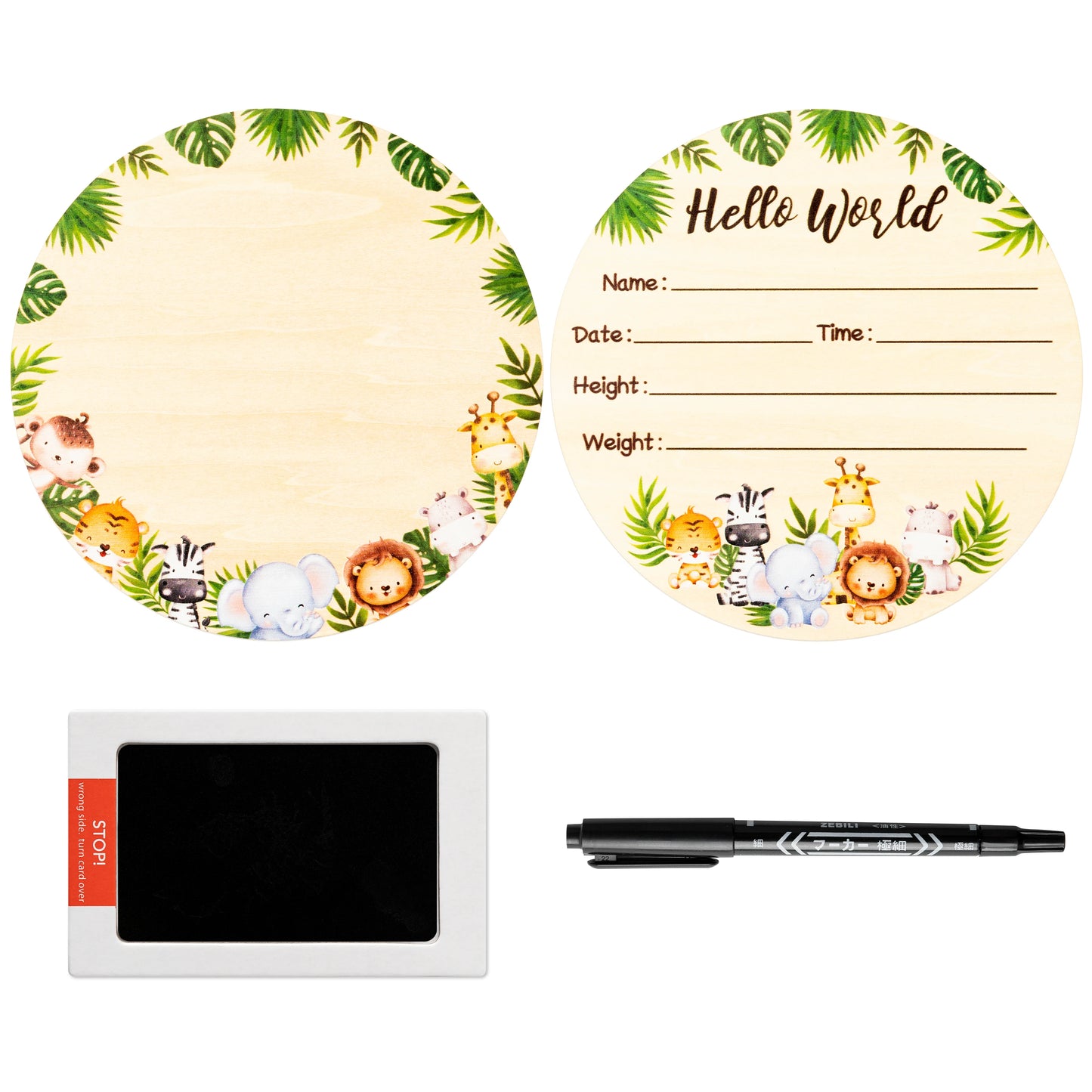 Birth Memorial Sign - Wooden Nursery Room Decor