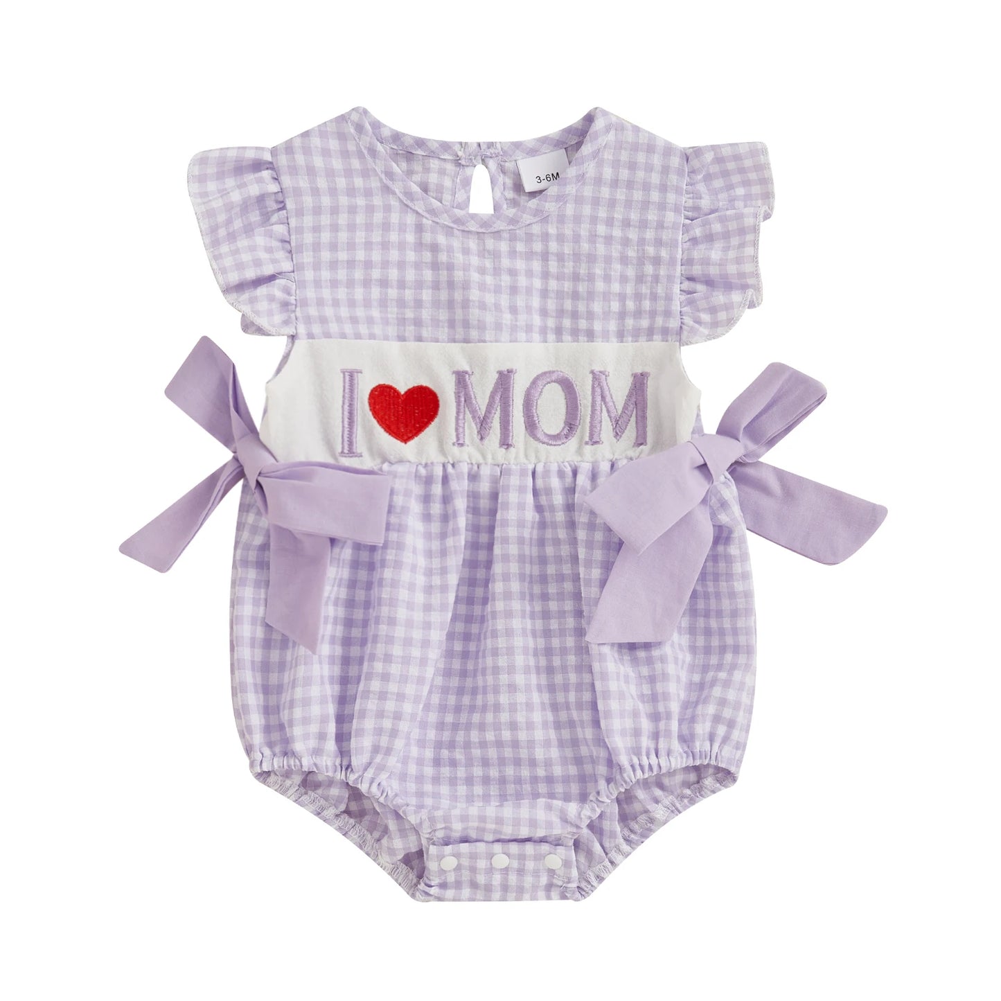 Little Love Letters Baby Girl Plaid Romper - Adorable Summer Outfit