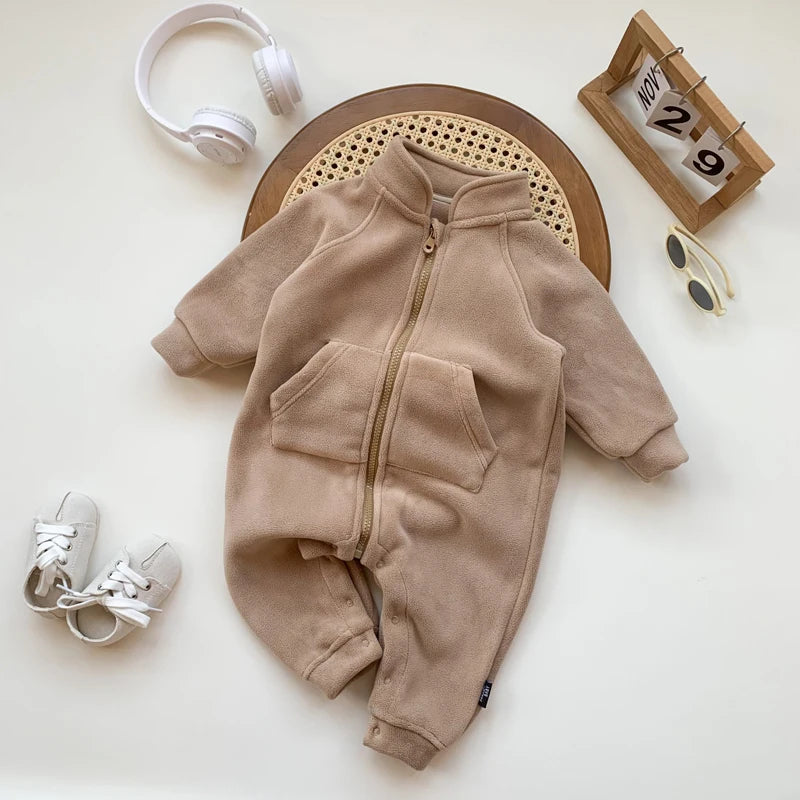 IYEAL Baby Romper - Ultra-Soft Fleece Jumpsuit for Newborns & Toddlers