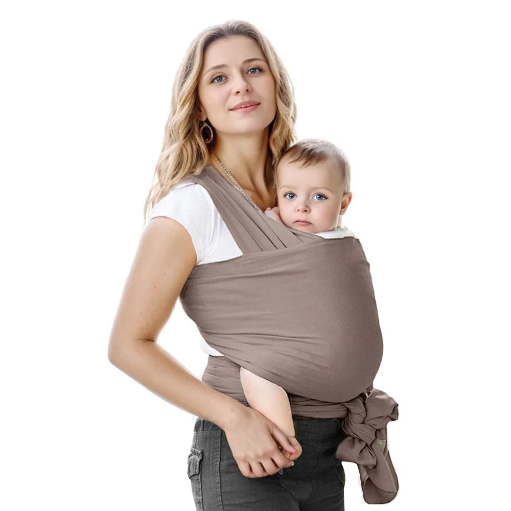 Premium Baby Wrap Carrier - Soft Cotton Newborn Sling