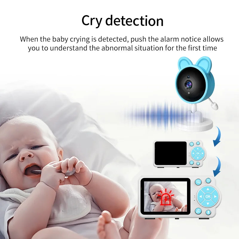 Smart Baby Monitor with Two-Way Audio & Night Vision Camera