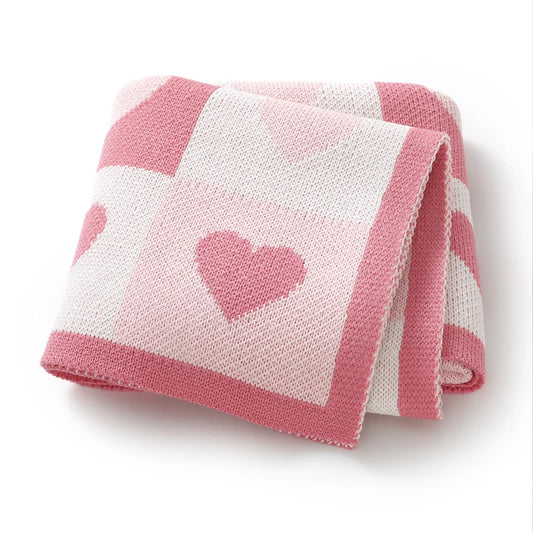 Premium Knitted Baby Blanket - Ultra-Soft Organic Cotton Wrap (70×90cm)