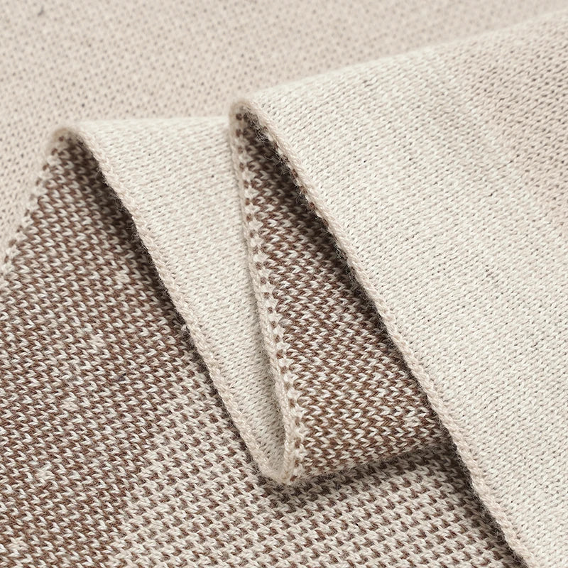 Sweet Slumber Warm Knitted Cotton Baby Blanket - Luxuriously Soft Nursery Essential