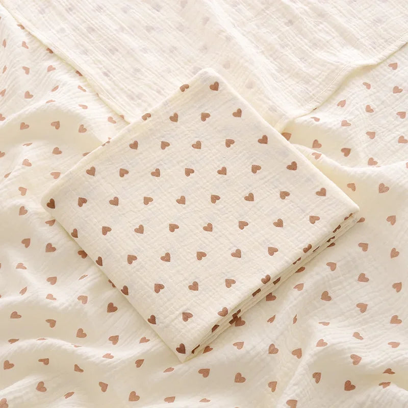 Little Dreams Premium Cotton Muslin Baby Blanket - Ultra-Soft Receiving Blanket