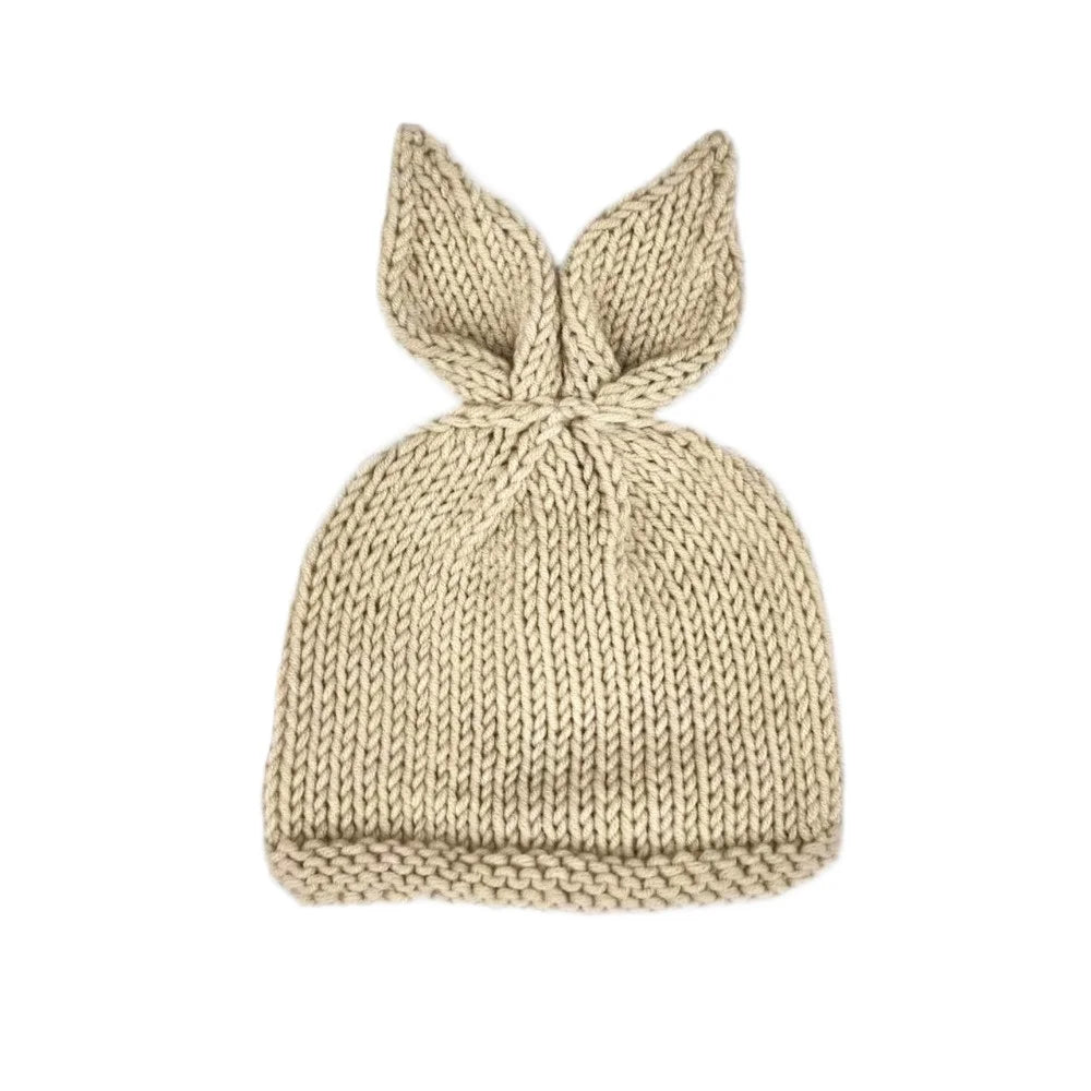 Premium Baby Bunny Photography Set - Handknitted Newborn Costume