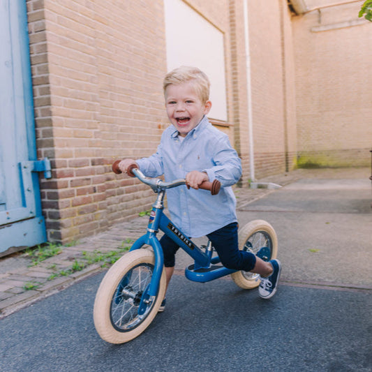 Blue Vintage Balance Bike & Trike – Trybike | Balance Bike NZ