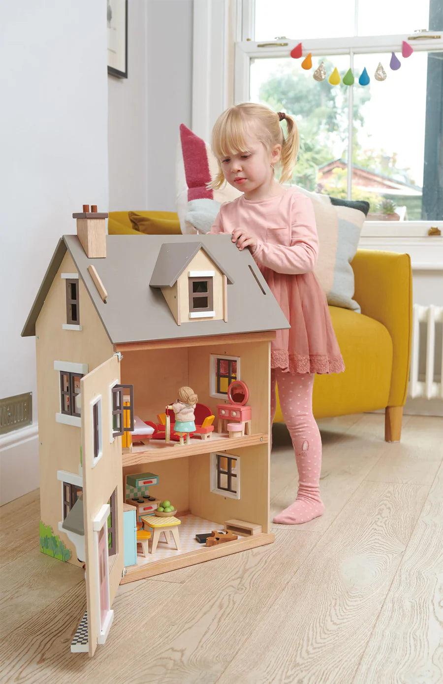 Foxtail Villa Dollhouse - Tender Leaf Toys | Wooden Doll House