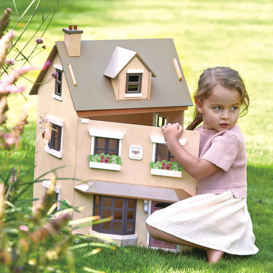Foxtail Villa Dollhouse - Tender Leaf Toys | Wooden Doll House