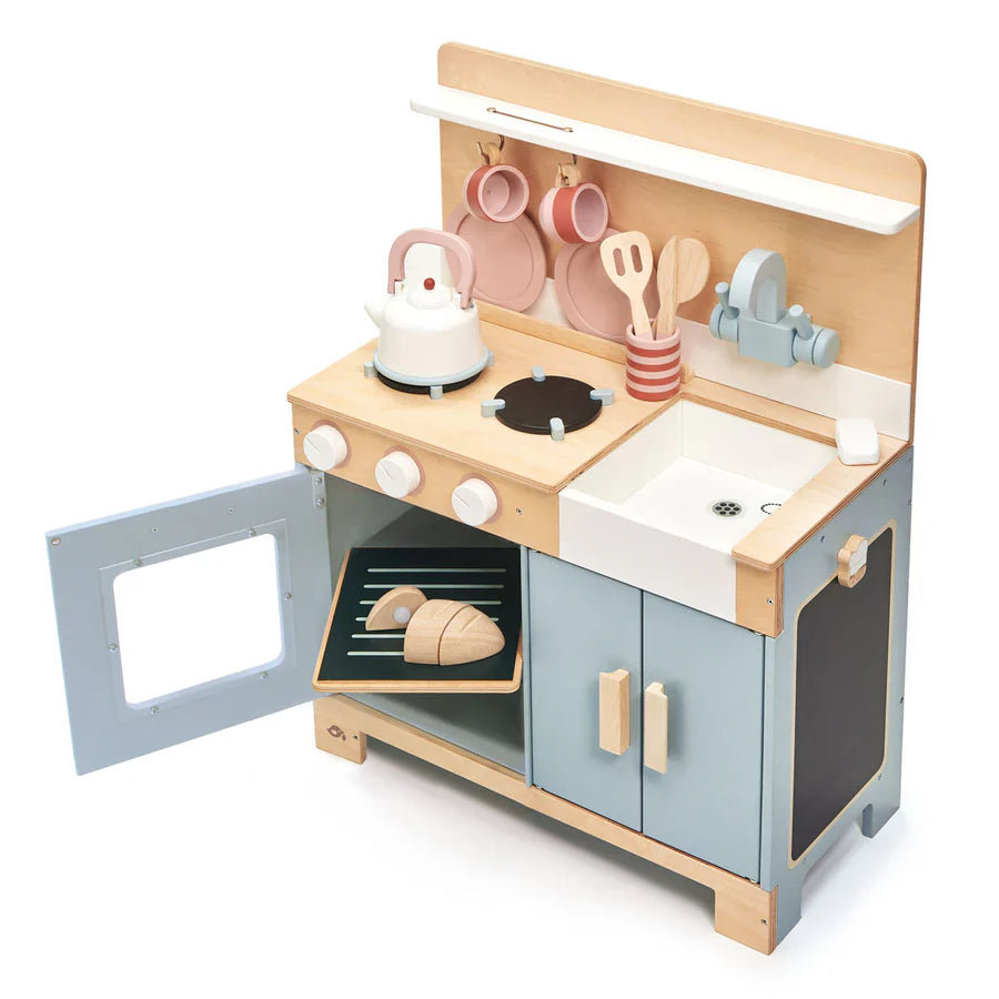 Mini Chef Wooden Play Kitchen - NZ Tender Leaf Toys Premium Playset