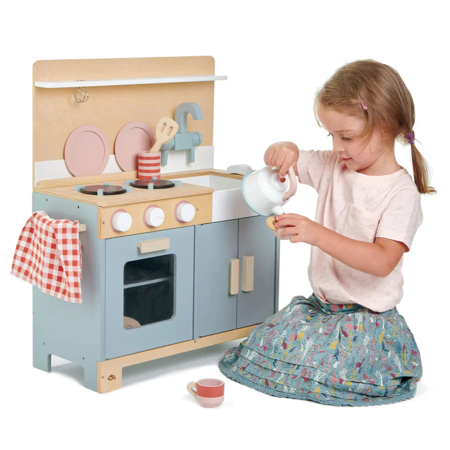 Mini Chef Wooden Play Kitchen - NZ Tender Leaf Toys Premium Playset
