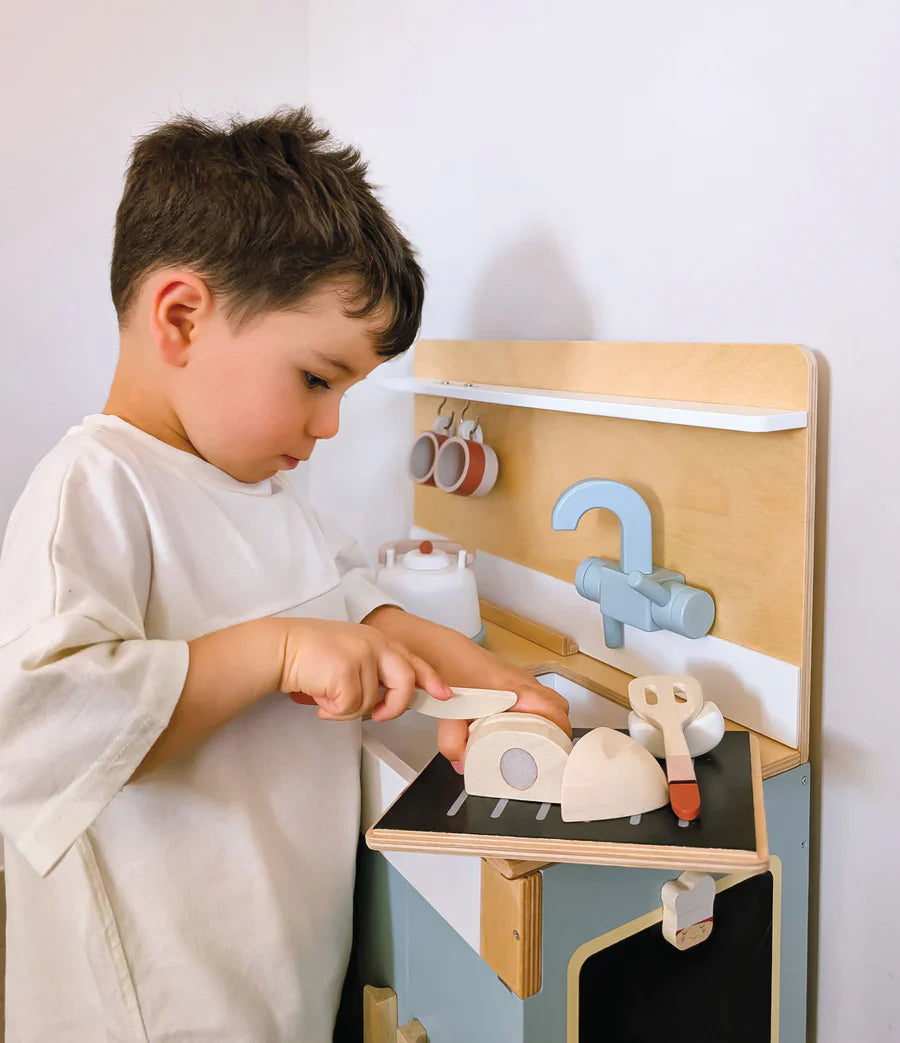 Mini Chef Wooden Play Kitchen - NZ Tender Leaf Toys Premium Playset