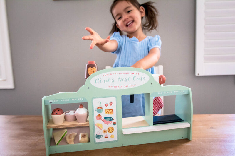 Mini Chef Bird's Nest Café Wooden Playset - NZ Local | Tender Leaf Toys