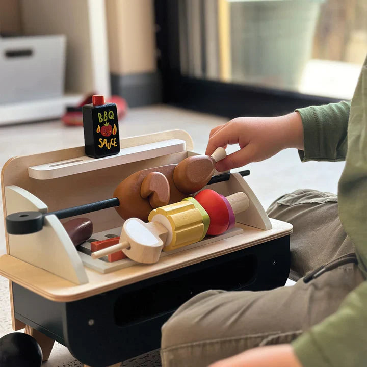 Wooden Barbeque Play Set - NZ Local | Tender Leaf Toys Premium Playset