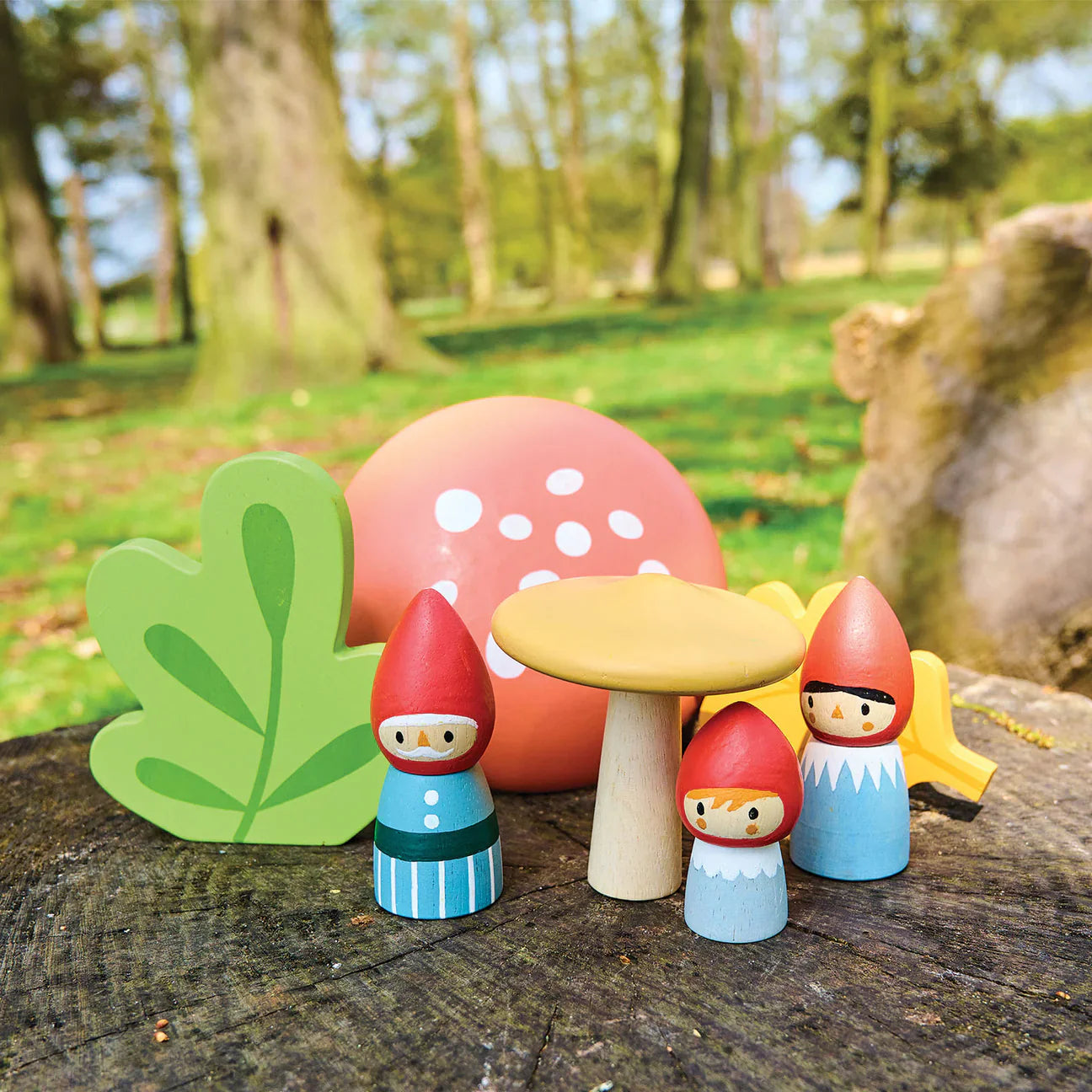 Woodland Gnome Family Playset – Tender Leaf Toys | Wooden Toy NZ