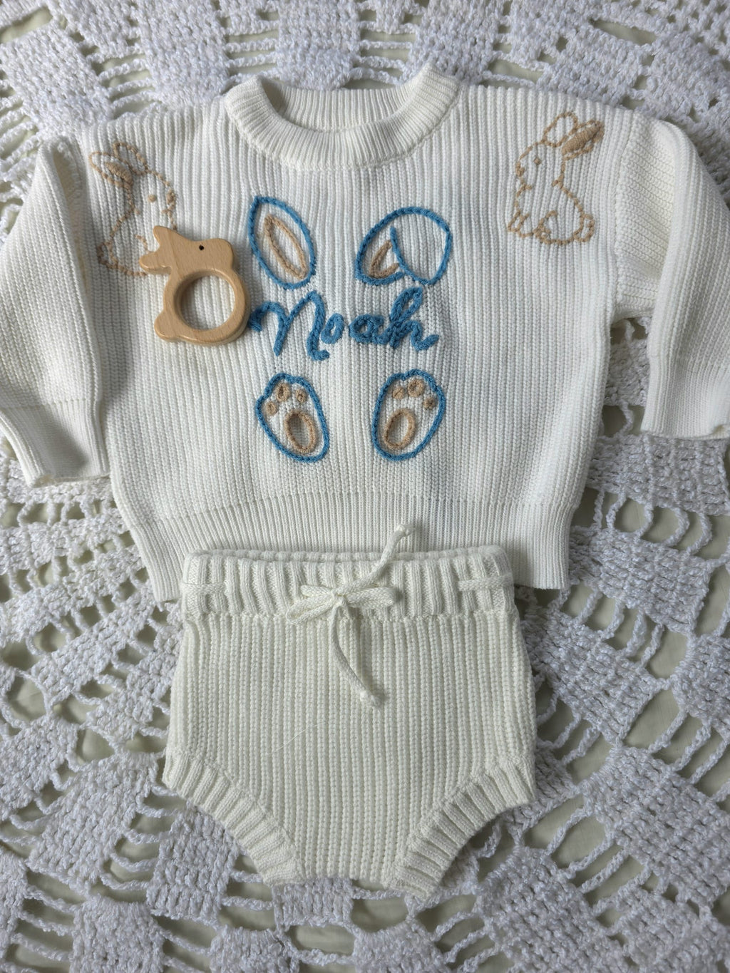 Organic Cotton Newborn Knit Set