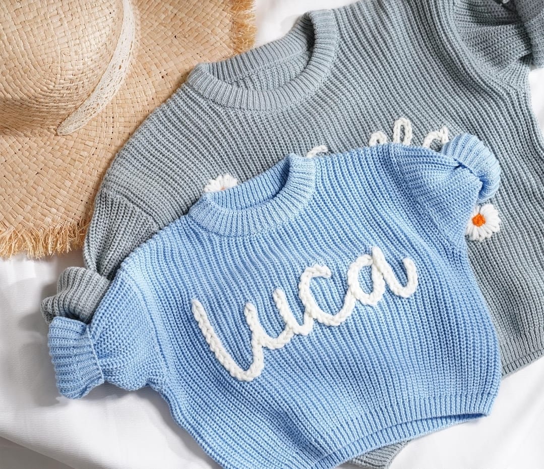 Hand Embroidered Sweater