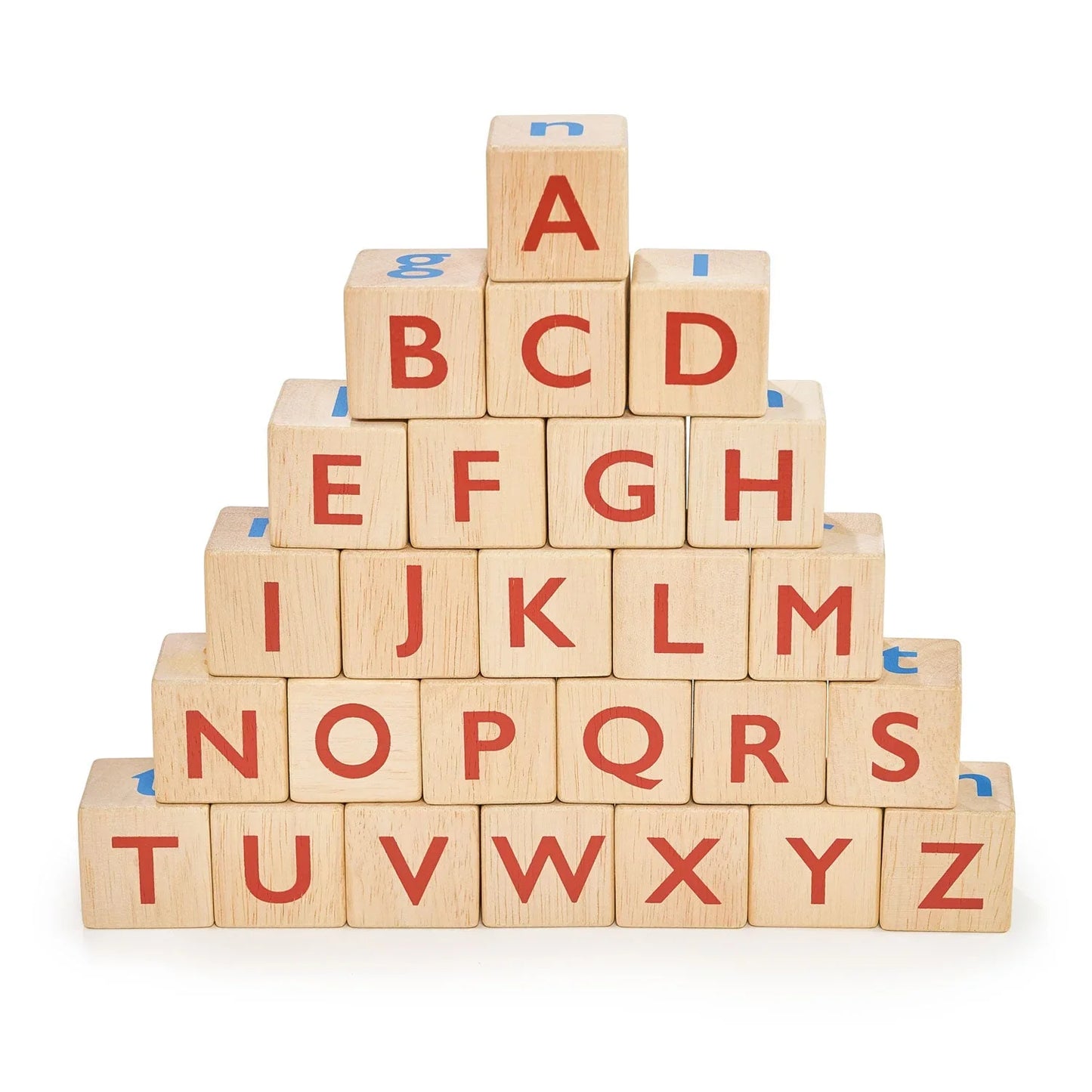 Alphabet Spelling Blocks – Mentari | Wooden Toy NZ