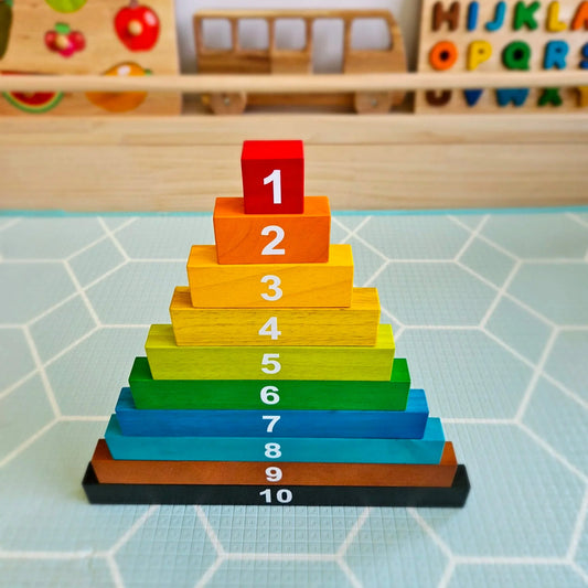 Wooden Montessori Counting Rods - NZ Educational Numeracy Toy