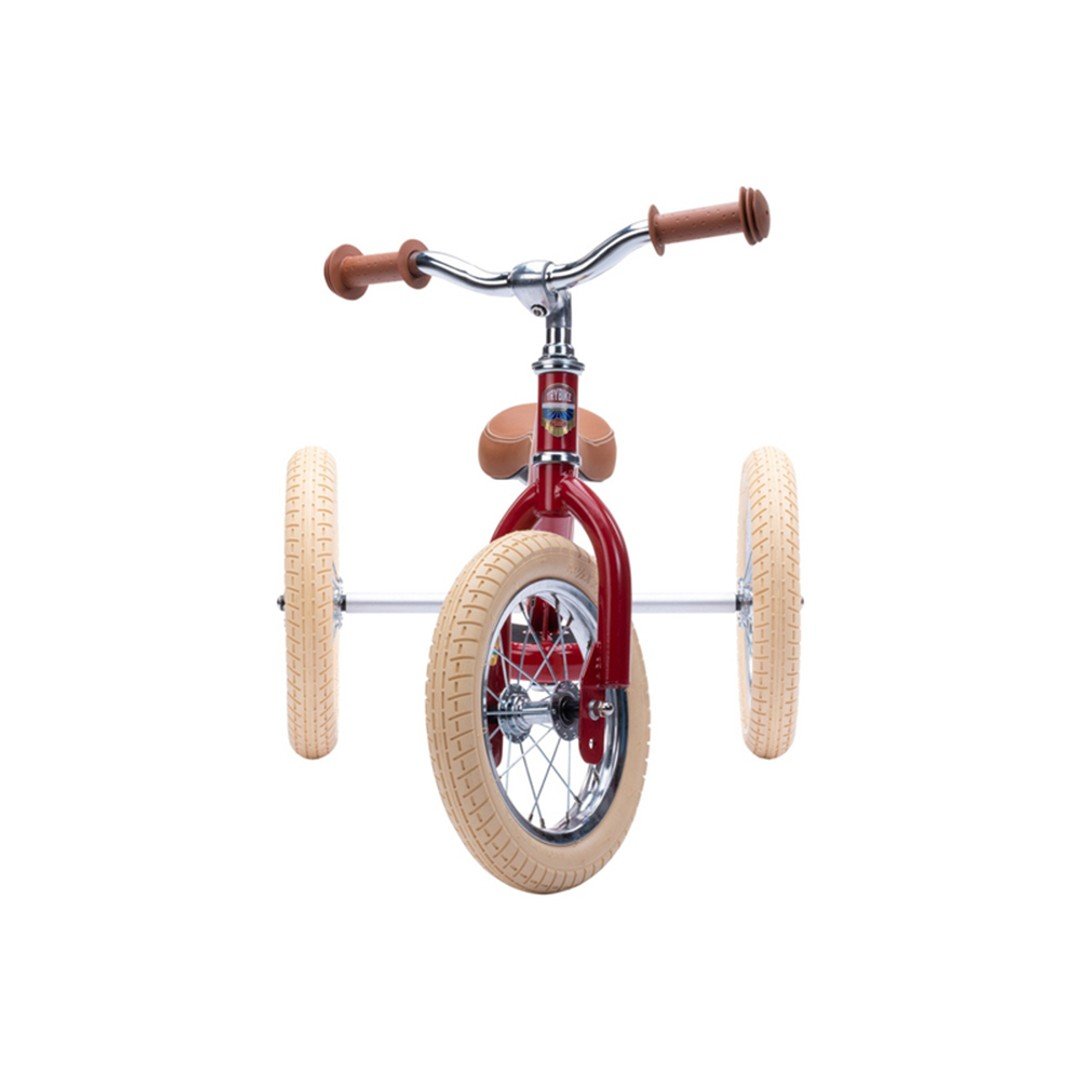 Red Vintage Balance Bike & Trike – Trybike | Balance Bike NZ